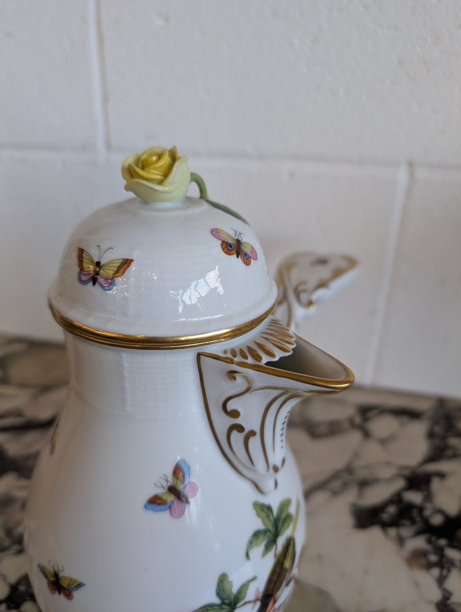 Cioccolatiera in porcellana dipinta a mano – Manifattura Herend-photo-4