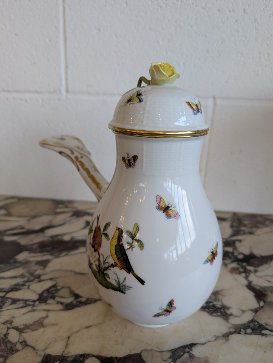 Cioccolatiera in porcellana dipinta a mano – Manifattura Herend-photo-5