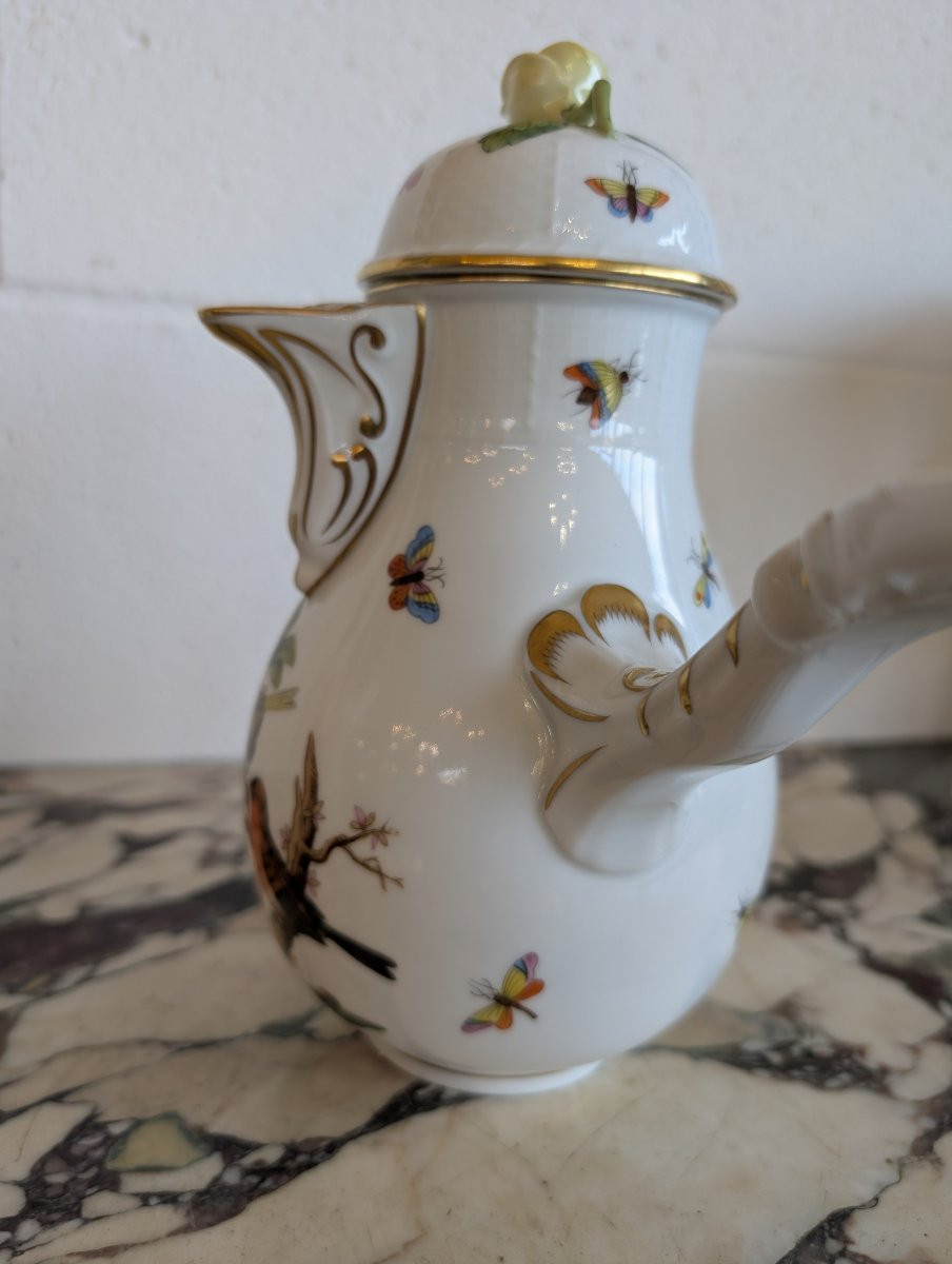 Cioccolatiera in porcellana dipinta a mano – Manifattura Herend-photo-6