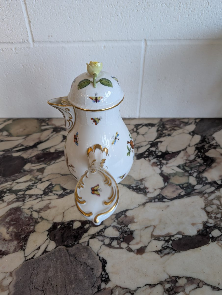 Cioccolatiera in porcellana dipinta a mano – Manifattura Herend-photo-7