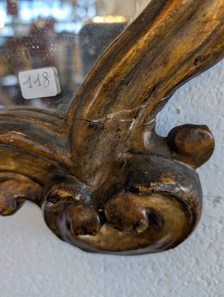 Antica cantagloria in legno scolpito e dorato a mecca-photo-3