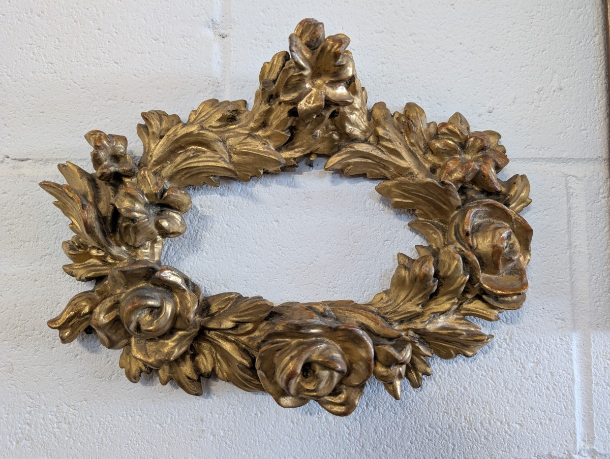 Fregio rococò in legno dorato – inizi XVIII secolo