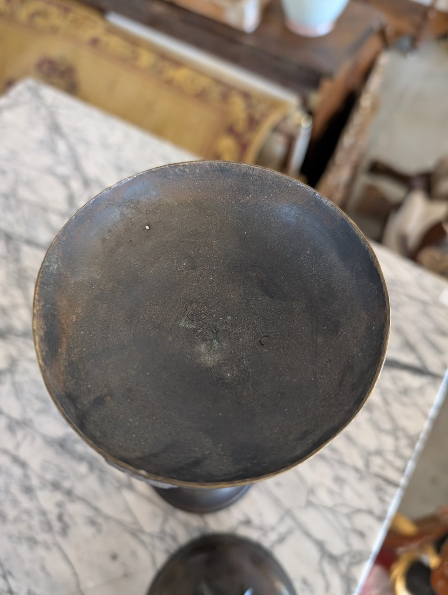 Scultura in bronzo con contenitore – Fine XIX secolo-photo-2