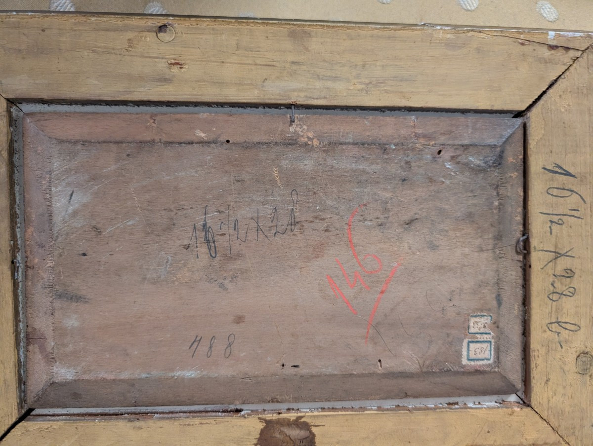 Dipinto marino con nave militare-photo-3