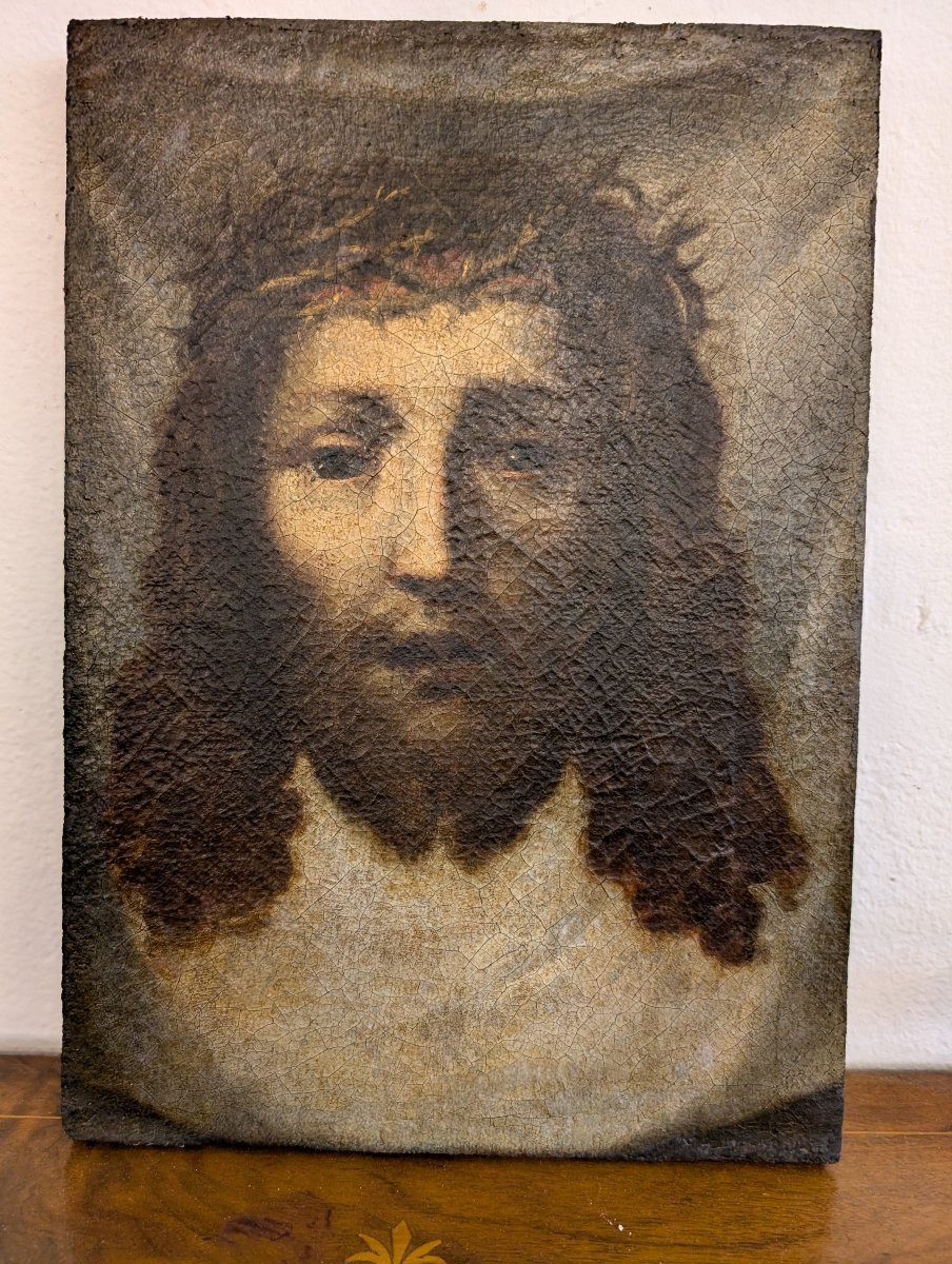 Scuola italiana, fine XVII – inizi XVIII secolo Cristo coronato di spine-photo-3