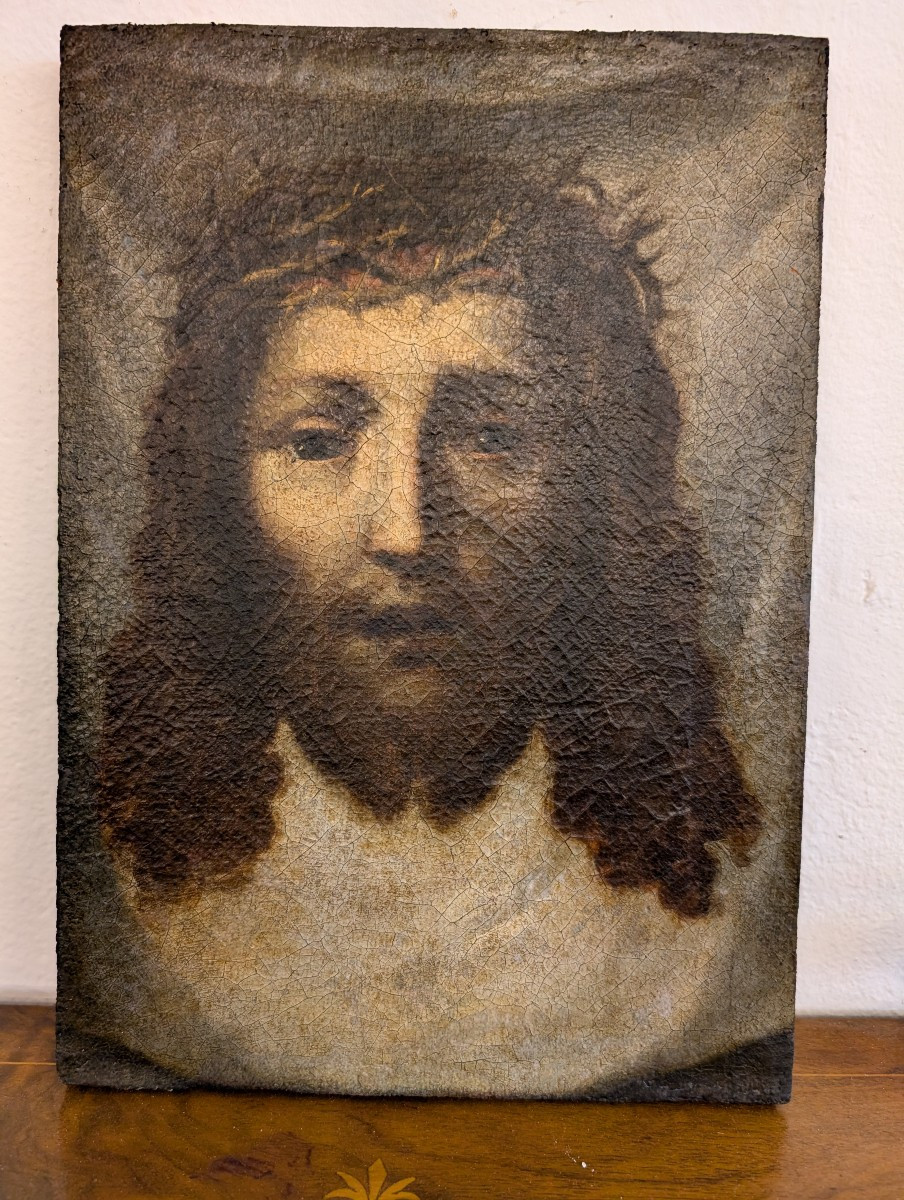 Scuola italiana, fine XVII – inizi XVIII secolo Cristo coronato di spine