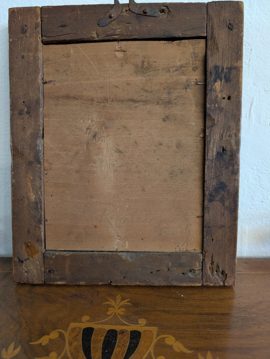 Incoronazione della Vergine Olio su rame-photo-4