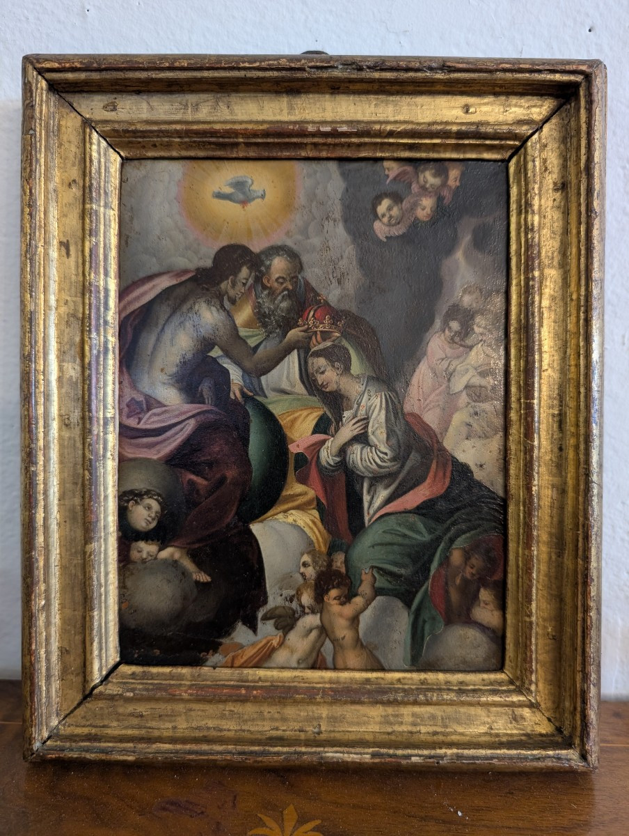 Incoronazione della Vergine Olio su rame