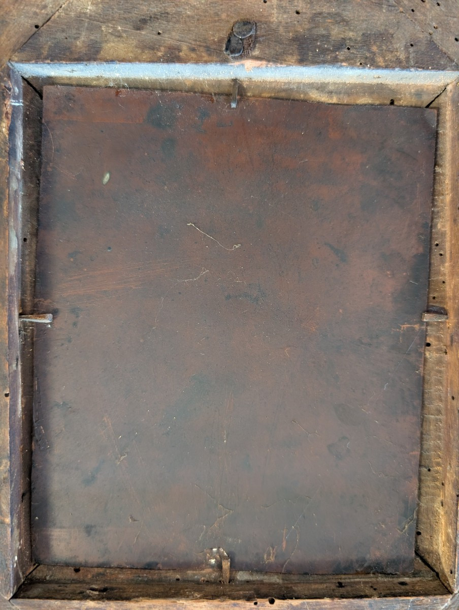 La Santissima Trinità – Olio su rame, Italia settentrionale, seconda metà del XVIII secolo-photo-2