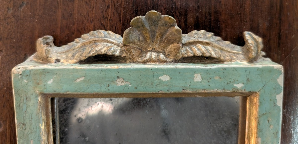 Coppia di specchierine neoclassiche genovesi ex cantaglorie – Fine XVIII secolo-photo-4