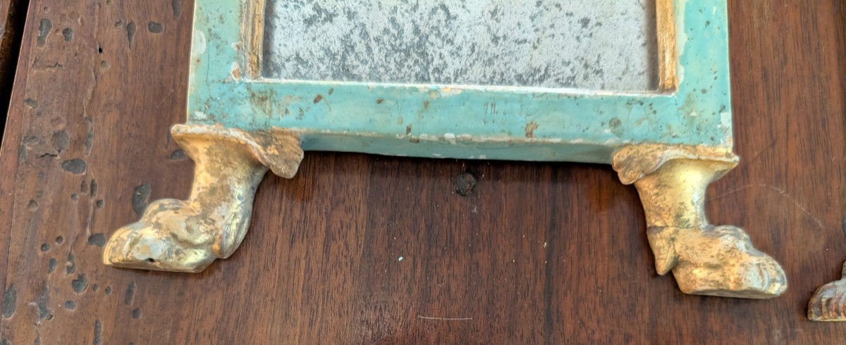 Coppia di specchierine neoclassiche genovesi ex cantaglorie – Fine XVIII secolo-photo-1