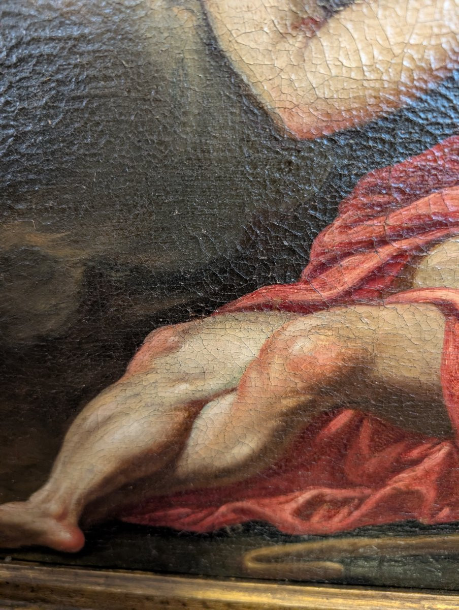 Diana ed Endimione – Dipinto del XVIII secolo-photo-2