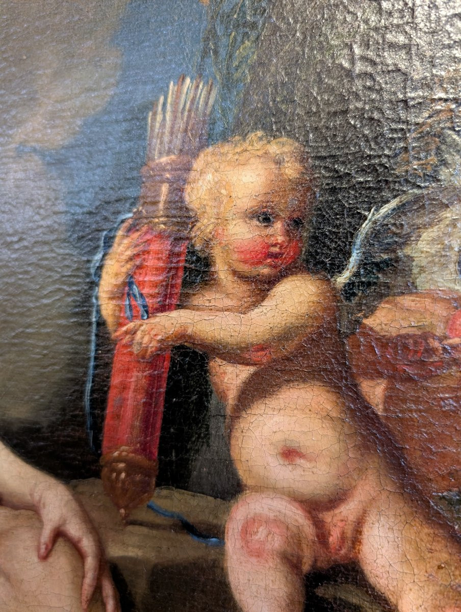 Diana ed Endimione – Dipinto del XVIII secolo-photo-1