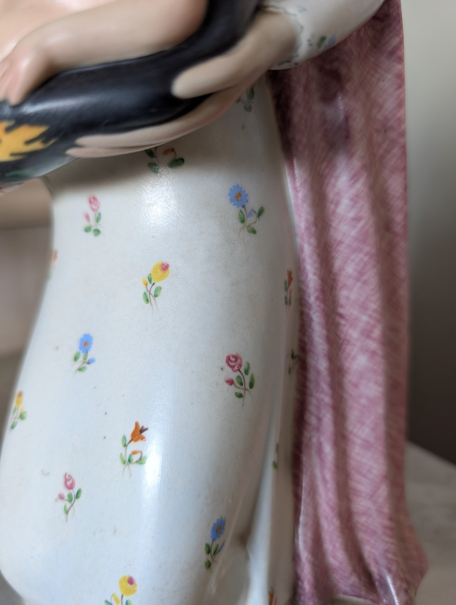 Madonna in Ceramica Ciamanna Torino – Scultura Sacra Anni ’50-photo-4