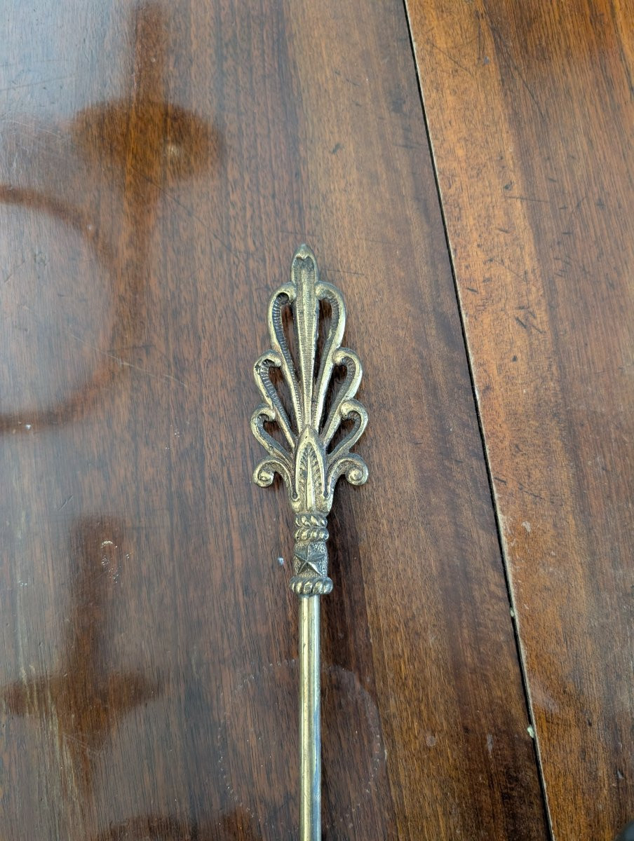 Coppie Di Applique Spagnole In Ottone Anni 50-photo-3