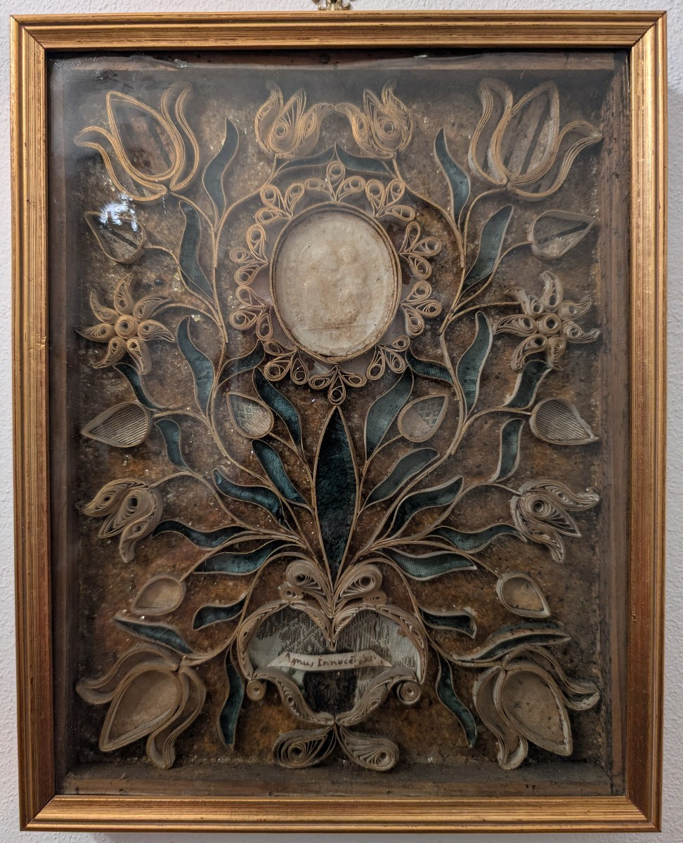 Reliquiario Agnus Dei in cera XVII secolo Innocenzo XI-photo-2