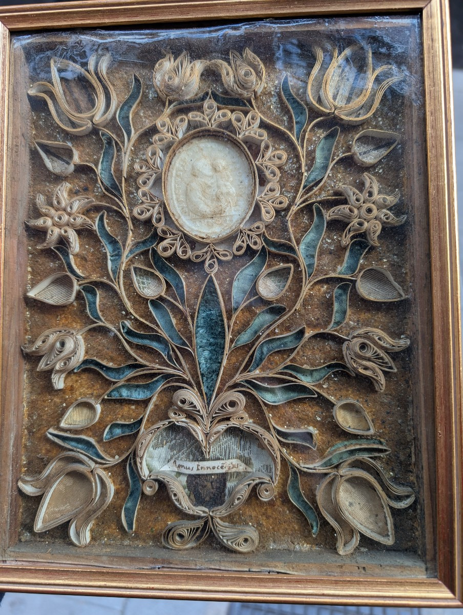 Reliquiario Agnus Dei in cera XVII secolo Innocenzo XI-photo-6