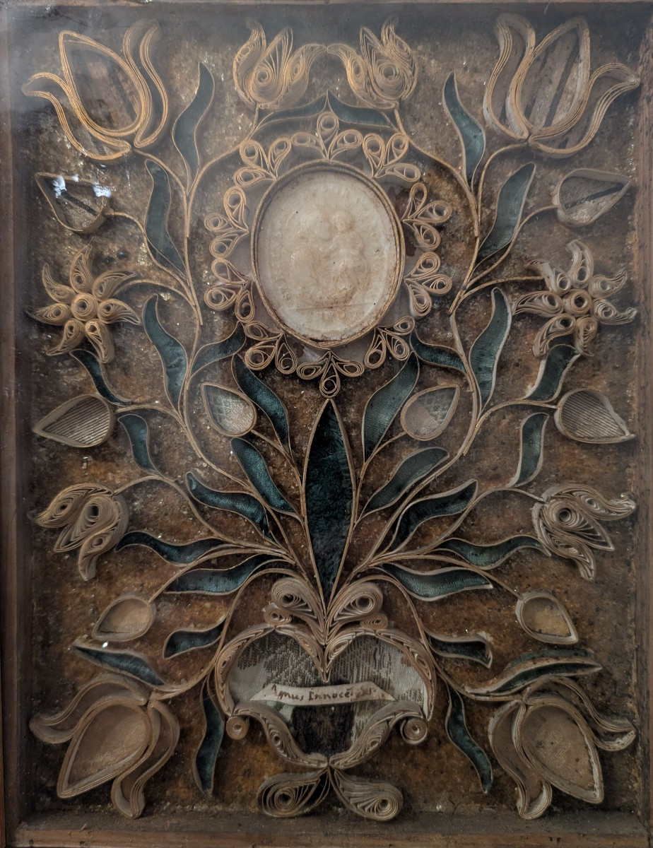 Reliquiario Agnus Dei in cera XVII secolo Innocenzo XI