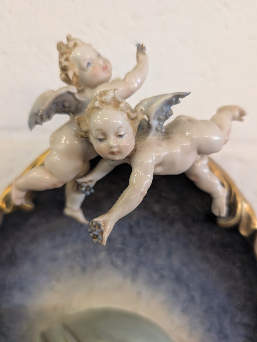 Madonna con Bambino e angeli – ceramica di Giuseppe Cappe – anni ’50-photo-1