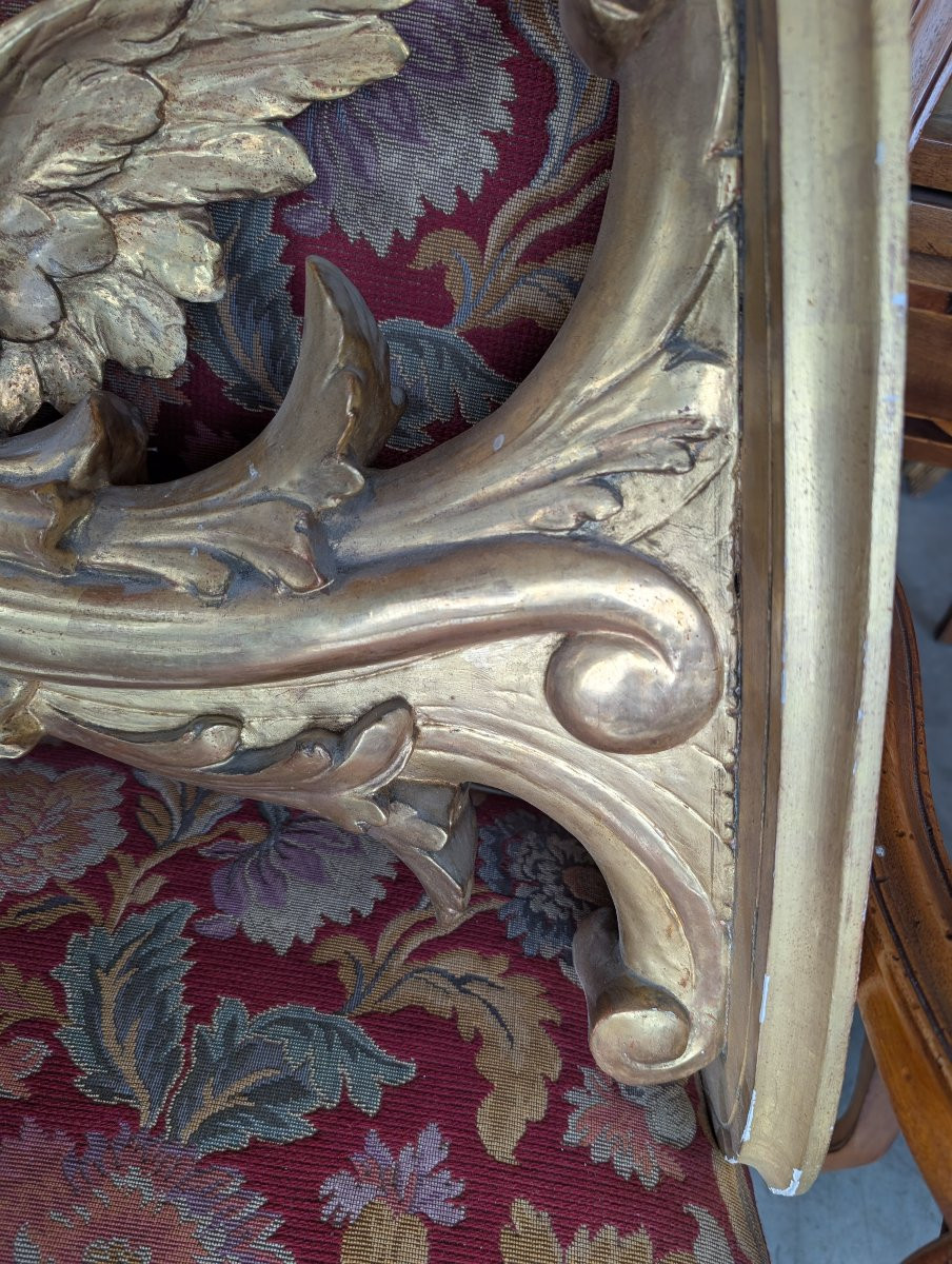 Coppia angeli portacero da muro legno dorato XIX secolo-photo-8