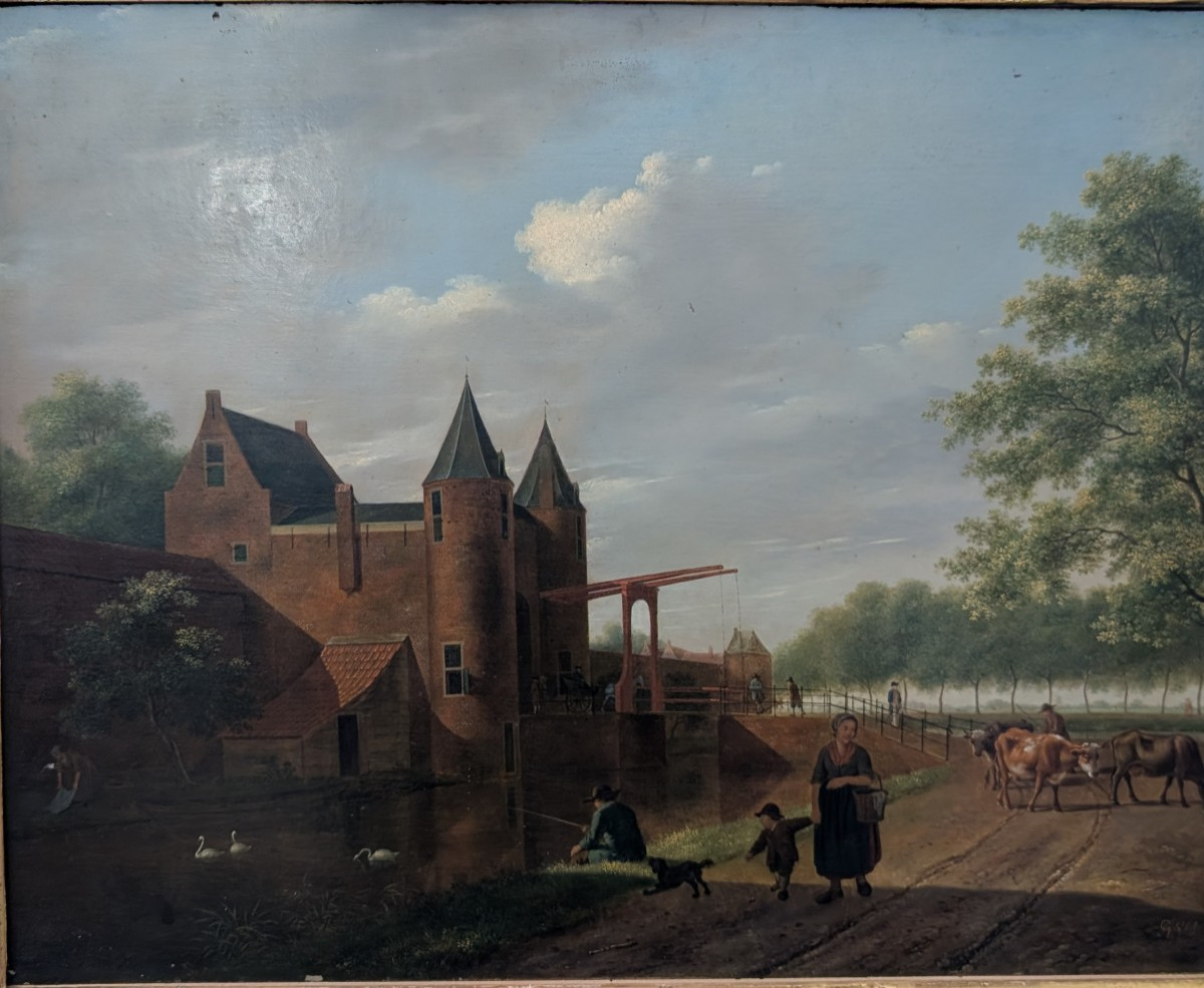 Paesaggio con figure e bestiame, Pieter Gerardus van Os