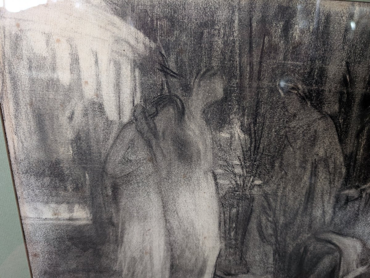 Henry Sollier – Disegno Simbolista Francese Dei Primi Del Novecento-photo-4