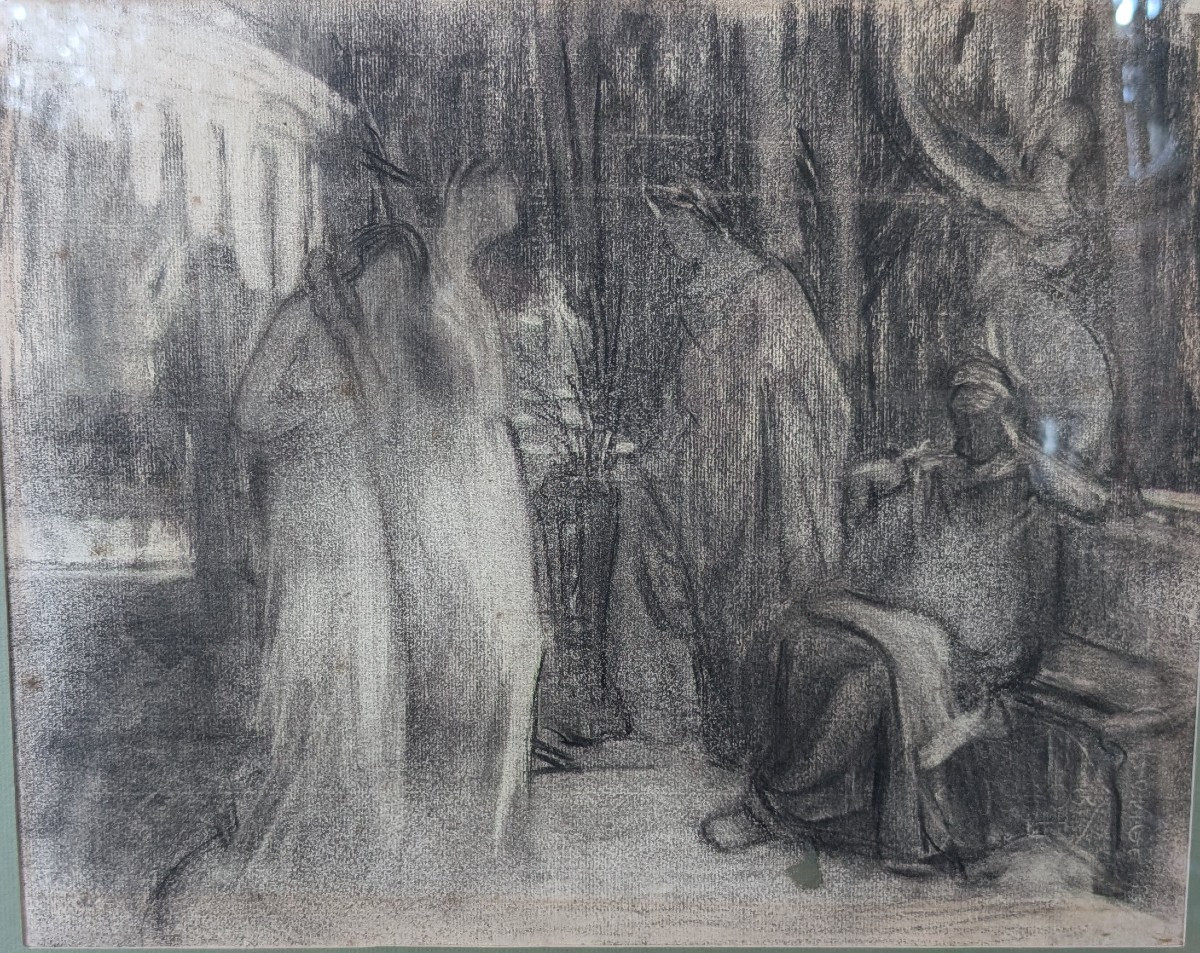 Henry Sollier – Disegno Simbolista Francese Dei Primi Del Novecento