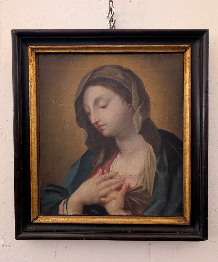 Madonna in Preghiera, Olio su Tela Fine XVIII Secolo