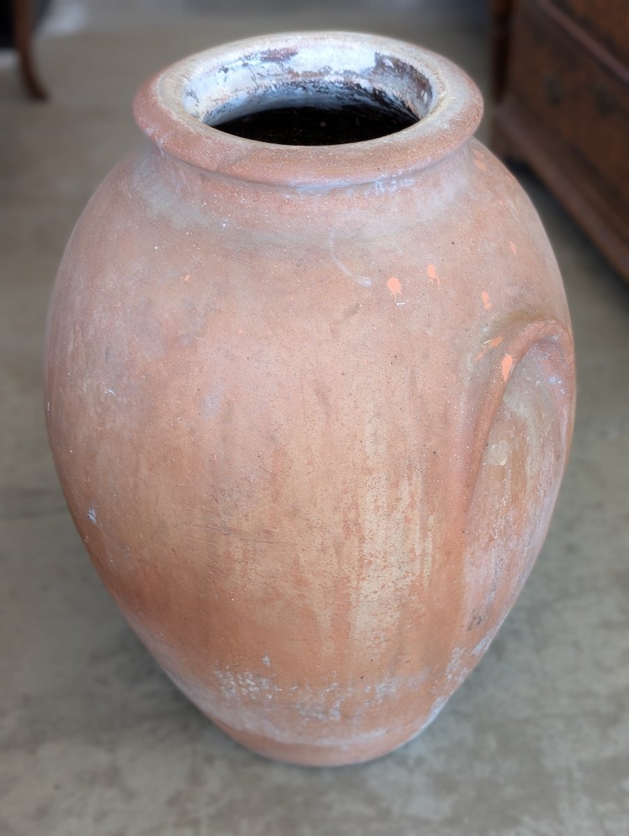 Orcio Da Olio Toscano In Terracotta Dell'Impruneta – Primi Dell'Ottocento-photo-2