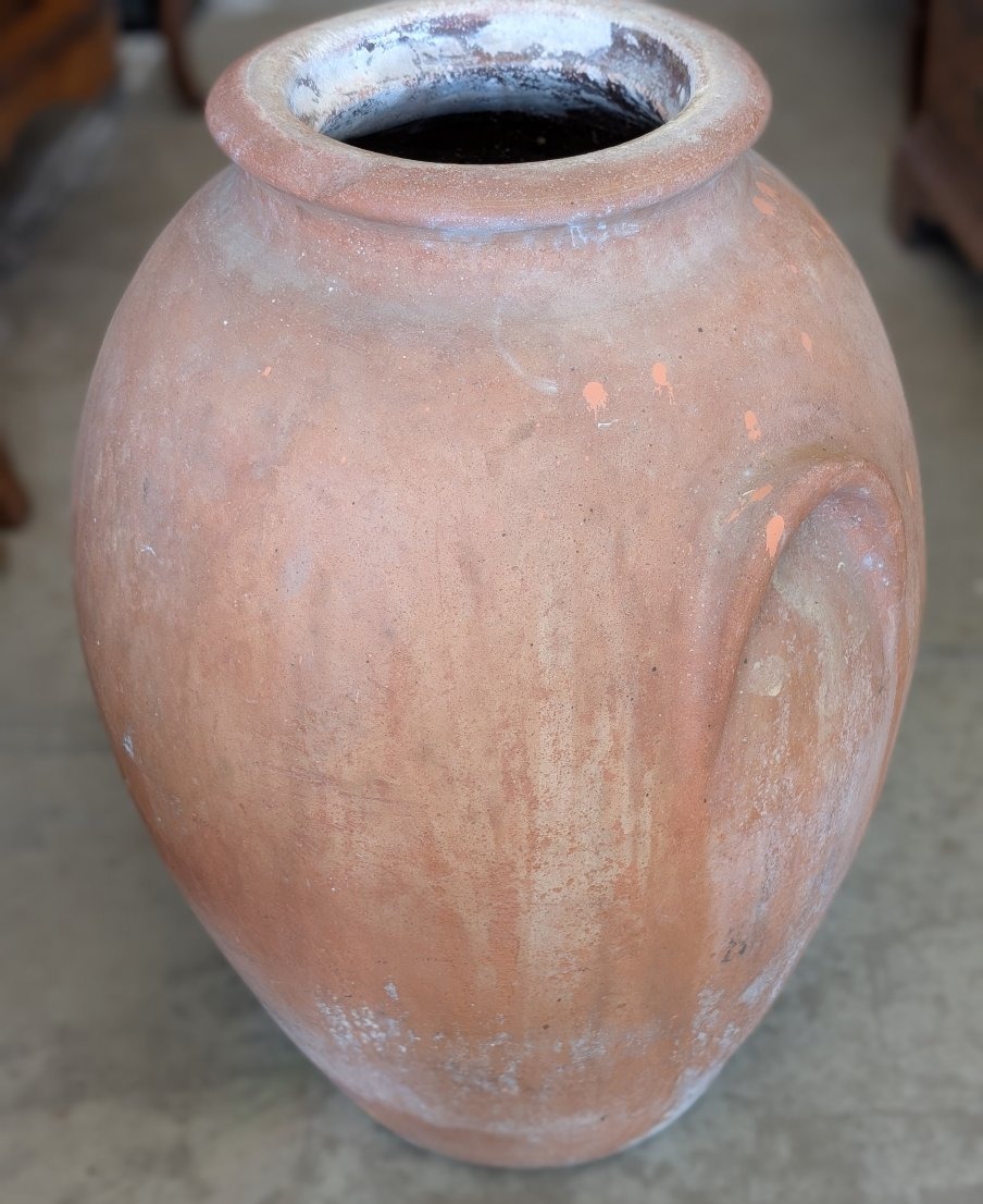 Orcio Da Olio Toscano In Terracotta Dell'Impruneta – Primi Dell'Ottocento-photo-3