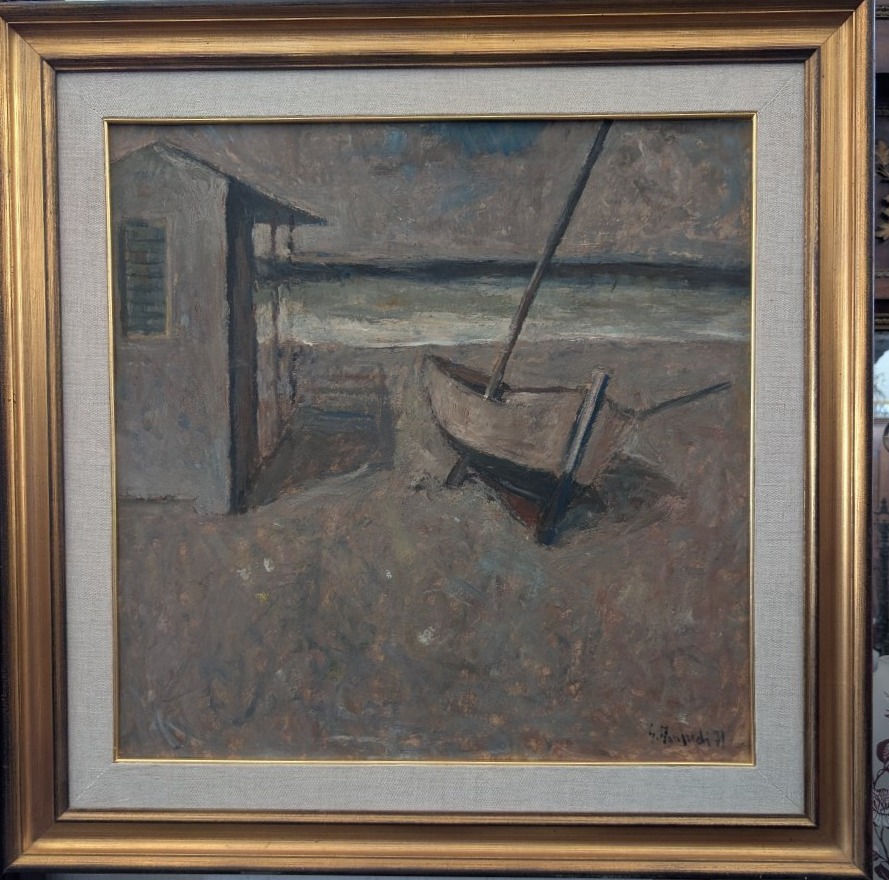 Giuseppe Manfredi (Seravezza, 1934 – Montecatini Terme, 1987) Barca in secca 1971
