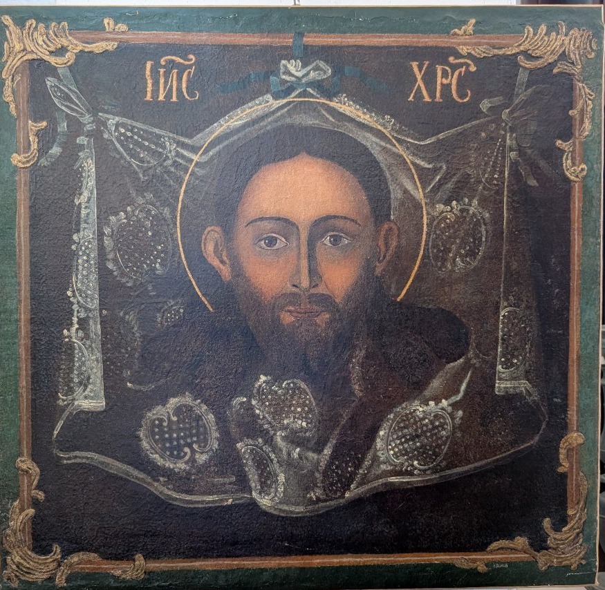 Volto di Cristo "Acheropita" – Icona su tela, inizi del XVIII secolo