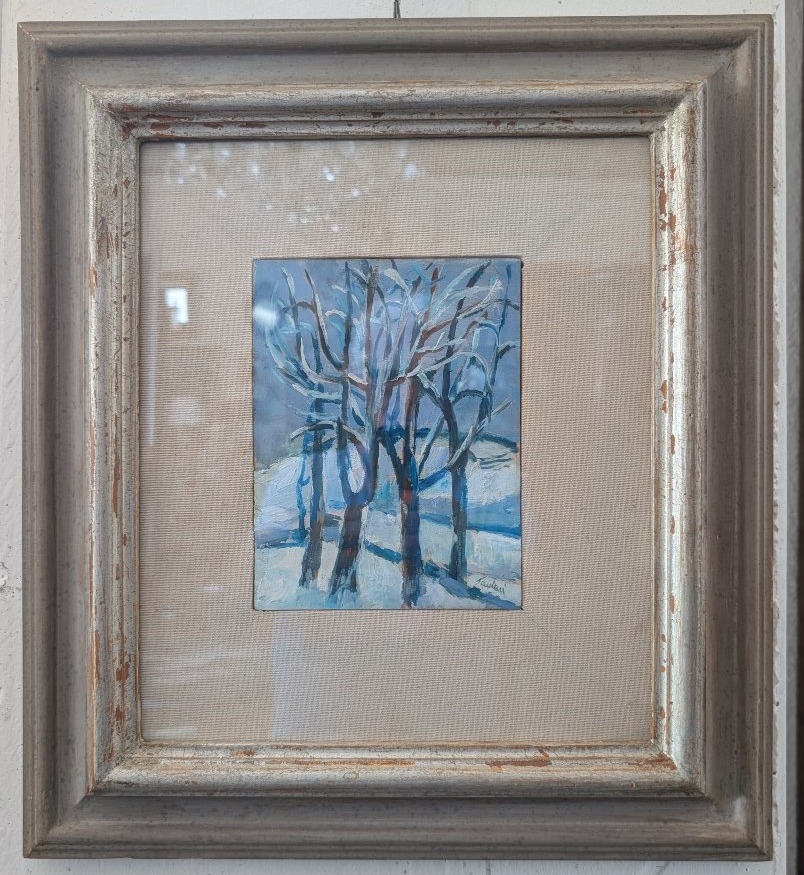 Enrico Paolucci (Genova 1901 – Torino 1999) Paesaggio innevato-photo-2