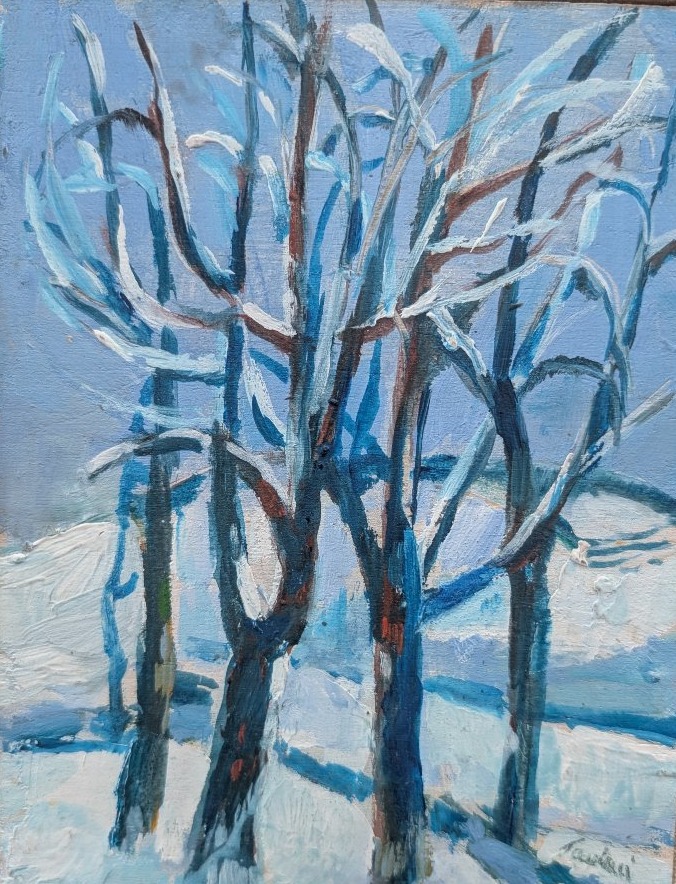 Enrico Paolucci (Genova 1901 – Torino 1999) Paesaggio innevato