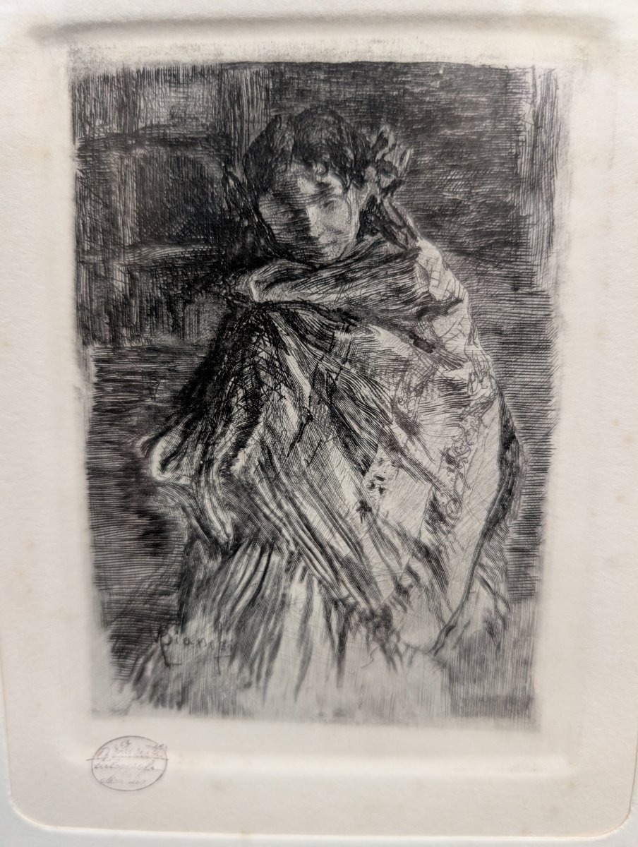 Mosè Bianchi 1840-1904– Lotto di tre acqueforti originali – Calcografia Antonio Fusetti, Mil-photo-1