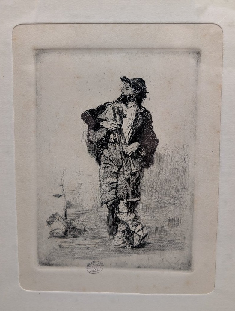 Mosè Bianchi 1840-1904– Lotto di tre acqueforti originali – Calcografia Antonio Fusetti, Mil-photo-2