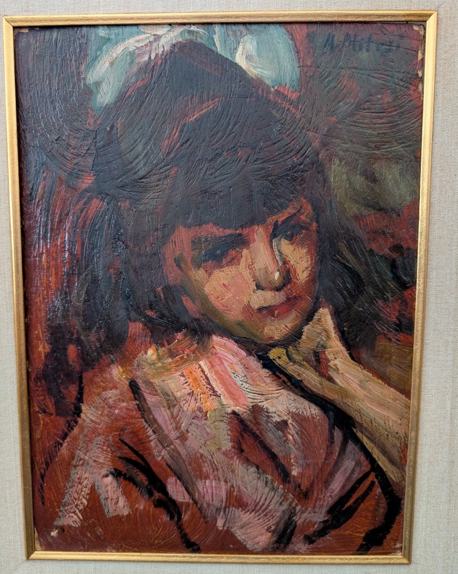 Alessandro Milesi (1856–1945) – Ritratto di giovane fanciulla-photo-3