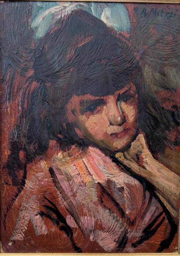 Alessandro Milesi (1856–1945) – Ritratto di giovane fanciulla