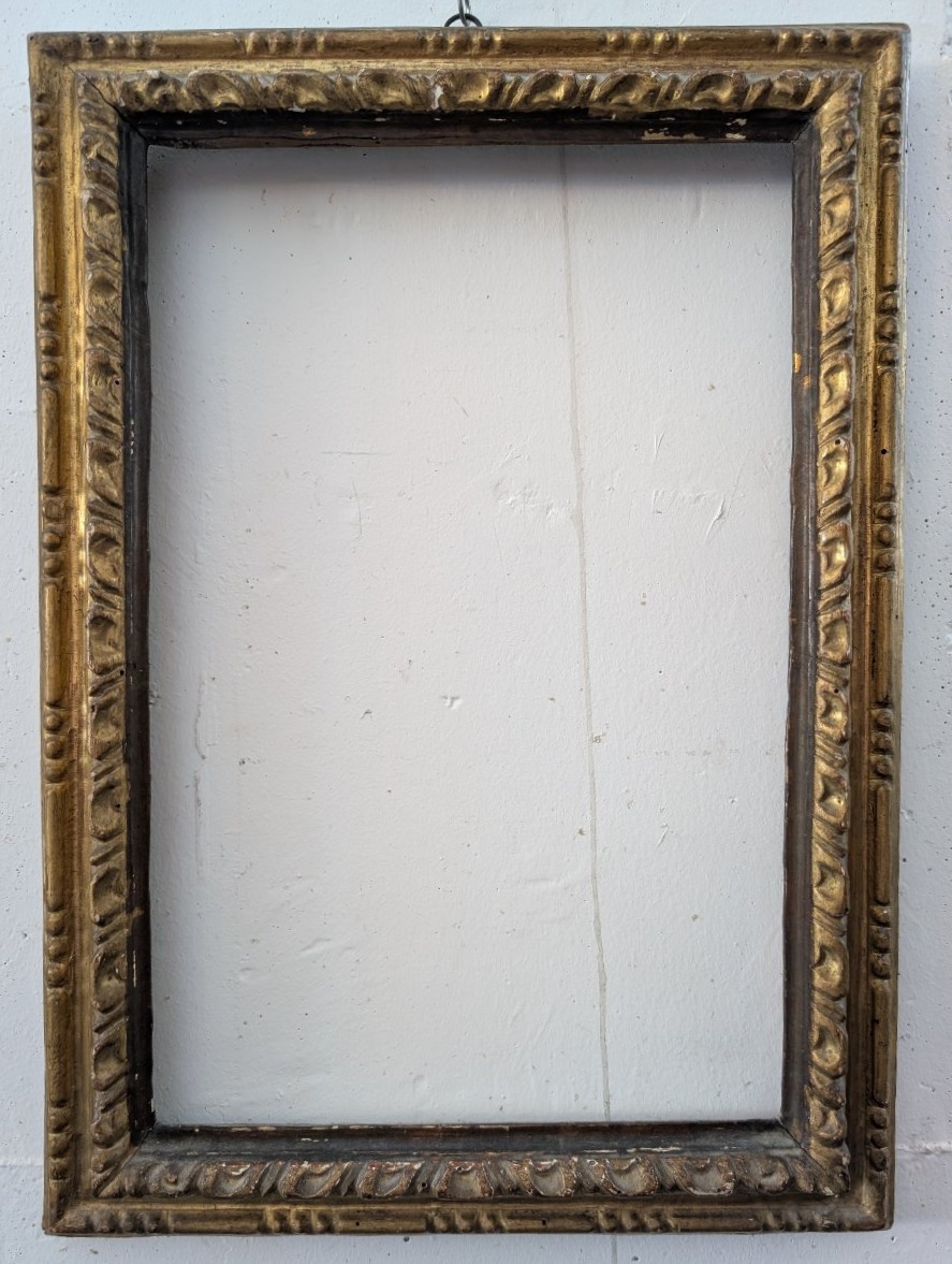 Cornice italiana in legno dorato a oro zecchino Italia, XVIII secolo-photo-6