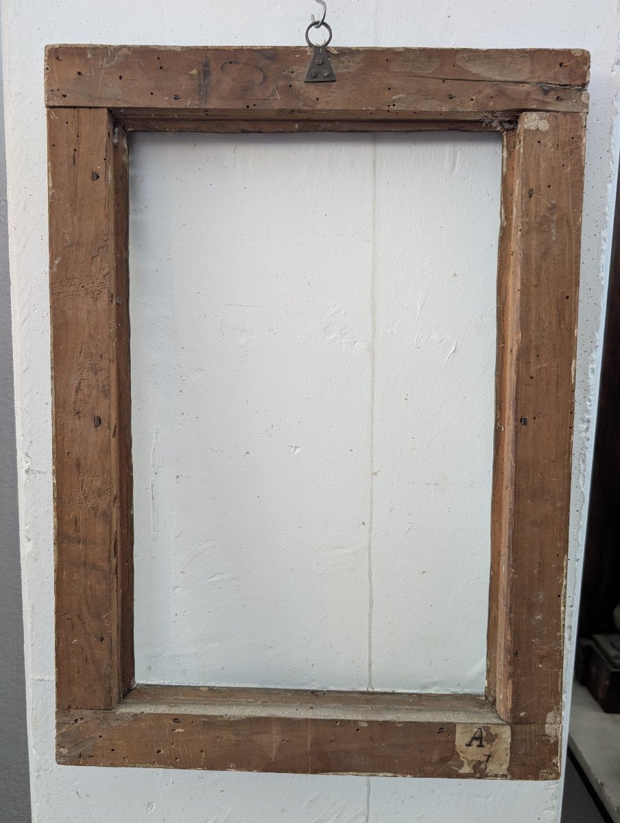 Cornice italiana in legno dorato a oro zecchino Italia, XVIII secolo-photo-7