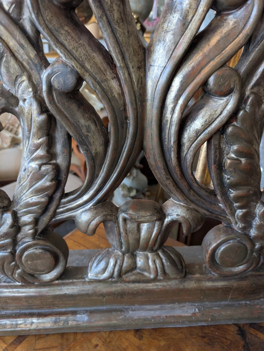 Coppia di candelieri d'altare a cinque luci in legno intagliato e argentato – Toscana, XVIII secolo-photo-6