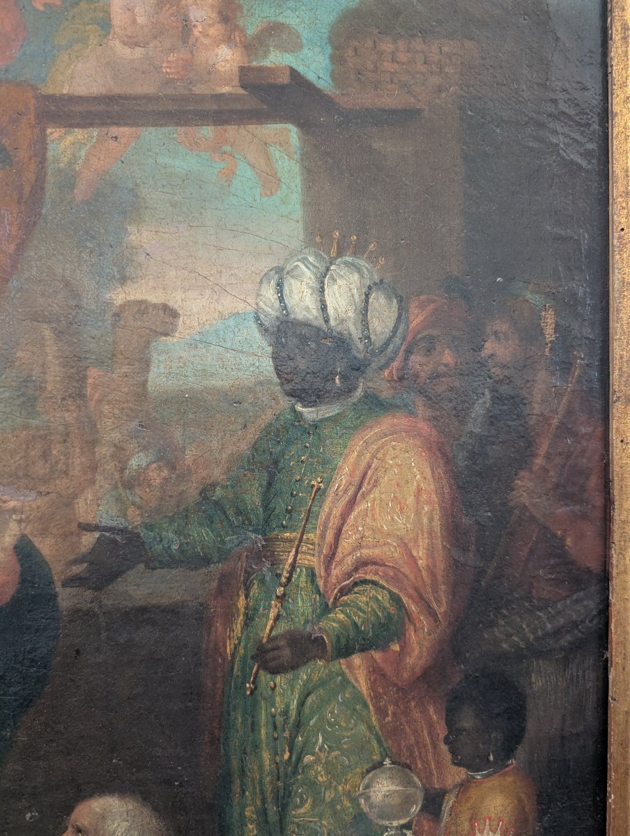 Adorazione dei Magi – Olio su tela – XVIII secolo-photo-2