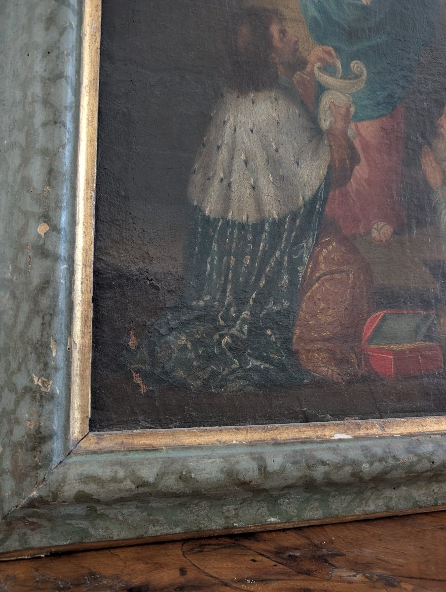 Adorazione dei Magi – Olio su tela – XVIII secolo-photo-4