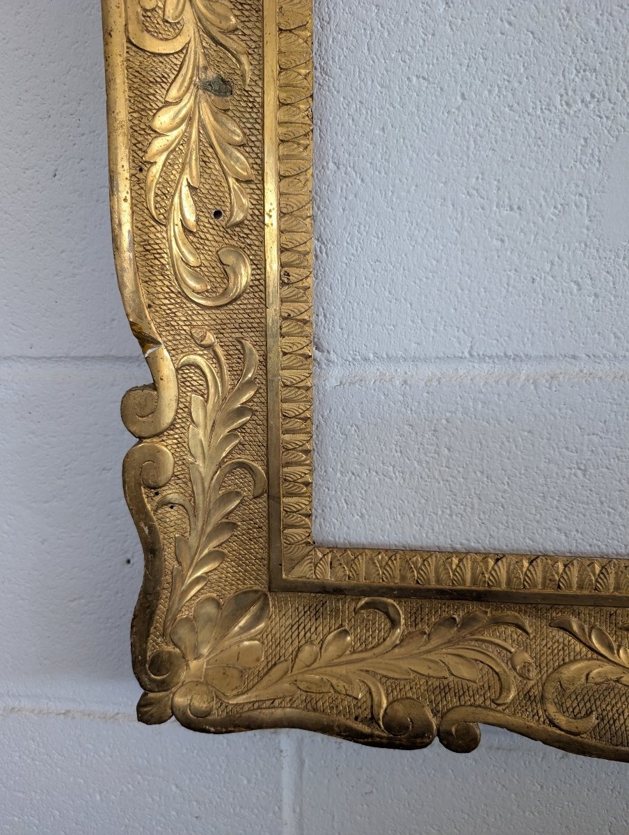 Cornice italiana in legno dorato – metà XIX secolo-photo-2