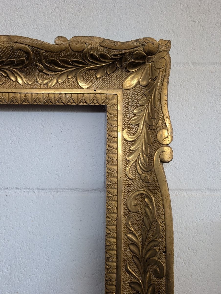 Cornice italiana in legno dorato – metà XIX secolo-photo-2
