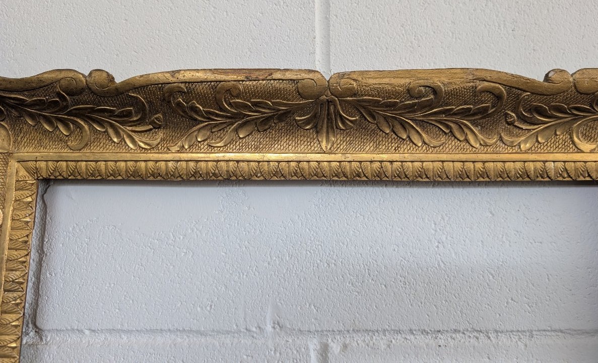 Cornice italiana in legno dorato – metà XIX secolo-photo-6
