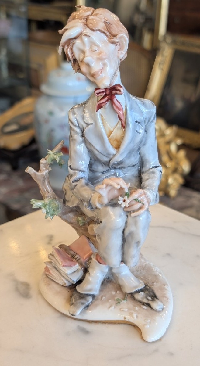 Giuseppe Cappè – Figura maschile in ceramica policroma-photo-4