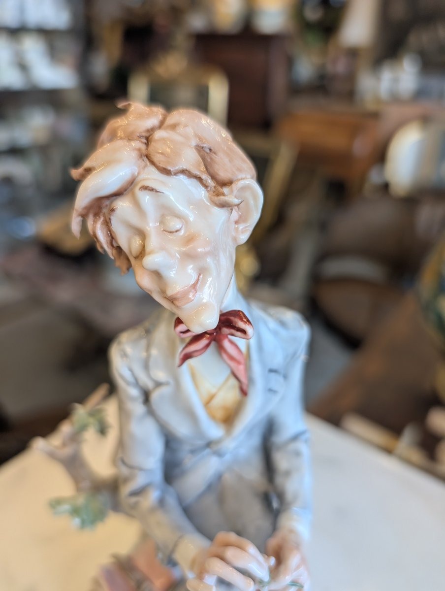 Giuseppe Cappè – Figura maschile in ceramica policroma-photo-5