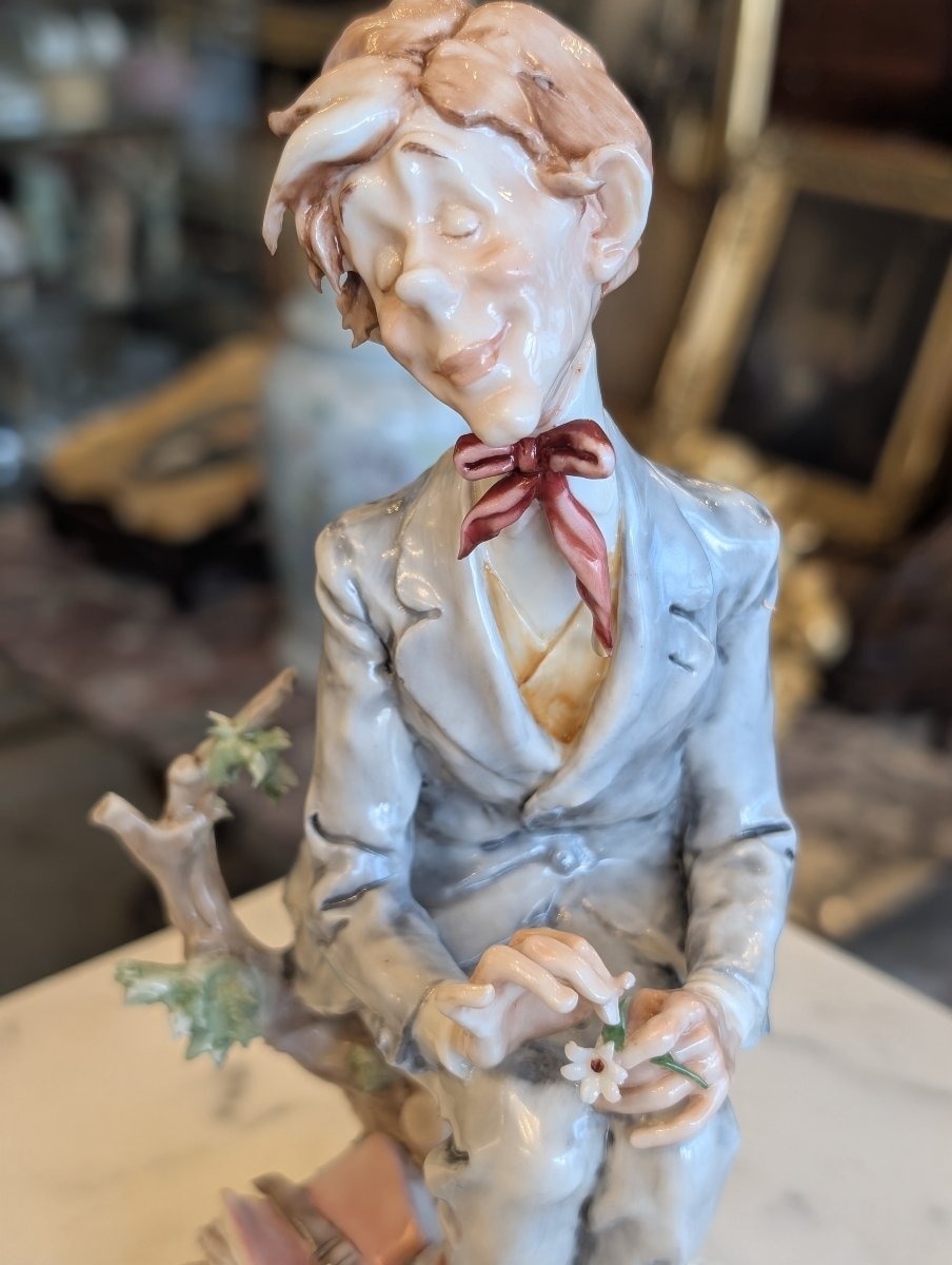 Giuseppe Cappè – Figura maschile in ceramica policroma
