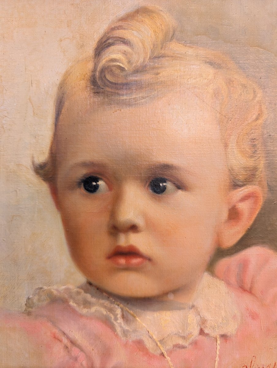 Ritratto di bambina – Olio su cartoncino, 1944